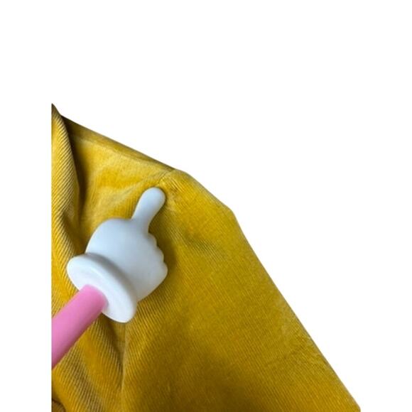 "Talbots" Mustard Womens Corduroy Blazer SZ-14 Gold Buttons Vented  PLZ READ!!!! - Picture 10 of 16